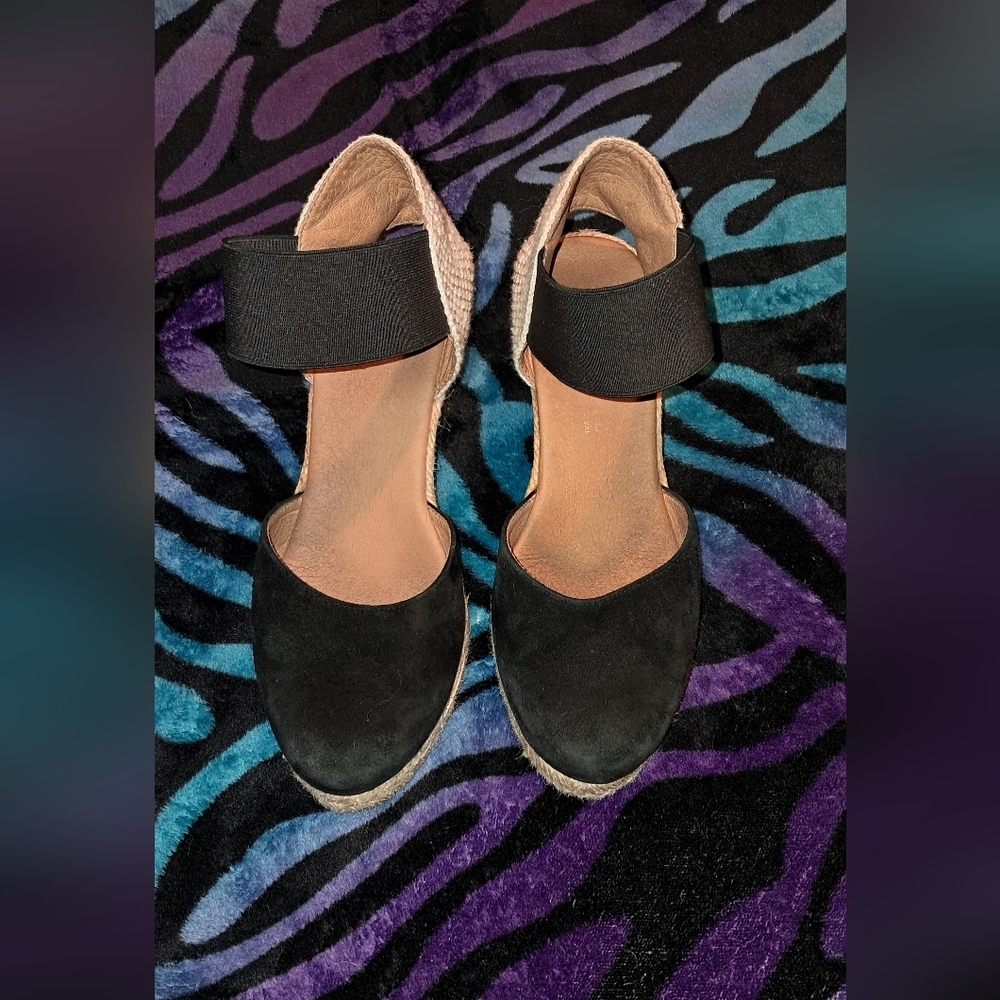 Elegant Black Women's Espadrille Sandals